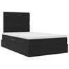 vidaXL Bett mit Stauraum und LED Schwarz 120 x 200 cm Samt