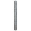 vidaXL Hexagonzaun Silber 1 x 10 m Verzinkter Stahl