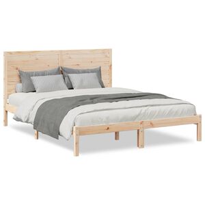 vidaXL Massivholzbett Extra Lang ohne Matratze 140x220 cm
