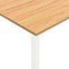 vidaXL Computertisch Wei&szlig; und Eiche Hell 105x55x72 cm MDF und Metall