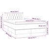 vidaXL Boxspringbett mit Matratze Dunkelgr&uuml;n 120x200 cm Samt