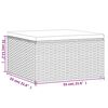 vidaXL 4-tlg. Garten-Lounge-Set mit Kissen Braun Poly Rattan