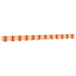 vidaXL Markisenvolant Gelb und Orange Gestreift 3 m