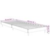 vidaXL Bettgestell Hochglanz-Wei&szlig; 75x190 cm Holzwerkstoff
