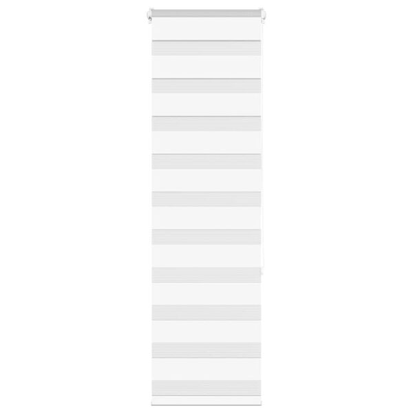 vidaXL Doppelrollo Wei&szlig; 50x150 cm Stoffbreite 45,9 cm Polyester