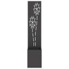 vidaXL Garten Sichtschutz-Leinwand Floral Schwarz 32 x 150 cm