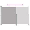 vidaXL Einziehbare Seitenmarkise 160x300 cm Grau