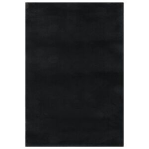 vidaXL Shaggy-Teppich Schwarz 240x305 cm Polyester