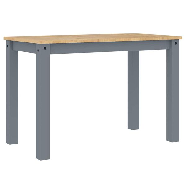 vidaXL 3-tlg. Essgruppe PANAMA Grau Massivholz Kiefer
