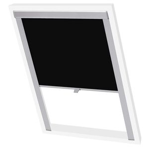 vidaXL Verdunkelungsrollo Schwarz S06/606 GGL und GGU