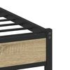 vidaXL Metallbett ohne Matratze Sonoma-Eiche 160x200 cm