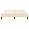 vidaXL Boxspringbettgestell Creme 140x200 cm Stoff