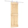 vidaXL Schiebet&uuml;r 70 x 210 cm Massivkiefer (Unbehandelt)