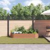 vidaXL Hochbeet Braun 240 x 80 x 44 cm Stahl