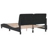 vidaXL Bettgestell ohne Matratze Schwarz 140x200 cm Samt