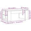 vidaXL Couchtisch Braun Eichen-Optik 102x55x42 cm Holzwerkstoff