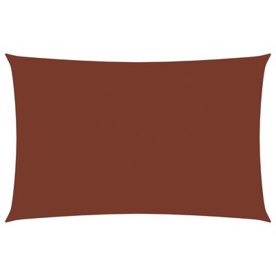 vidaXL Sonnensegel Oxford-Gewebe Rechteckig 5x8 m Terrakotta-Rot