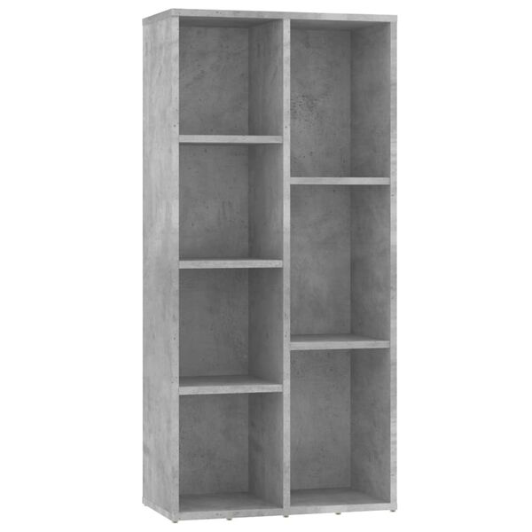 vidaXL Bücherregal Betongrau 50x25x106 cm Holzwerkstoff
