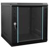 vidaXL Netzwerkschrank mit Speicher Schwarz 53 x 60 x 60 cm Stahl