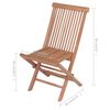 vidaXL Gartenst&uuml;hle mit Blauen Kissen 4 Stk. Massivholz Teak