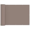 vidaXL Balkon Sichtschutz 180 x 400 cm Stoff mit PU-Beschichtung Taupe