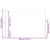 vidaXL Ausziehbare Seitenmarkise 170&times;300 cm Grau
