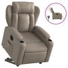 vidaXL Relaxsessel mit Aufstehhilfe Elektrisch Cappuccino Kunstleder