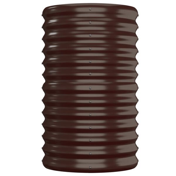 vidaXL Hochbeet Verzinkter Stahl 152x40x68 cm Braun