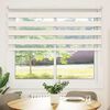 vidaXL Doppelrollo Marmorbeige 155x100cm Stoffbreite 150,9 cm Polyester