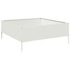 vidaXL Hochbeet Wei&szlig; 100x100x25 cm Stahl