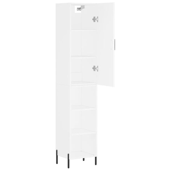 vidaXL Highboard Wei&szlig; 34,5x34x180 cm Holzwerkstoff