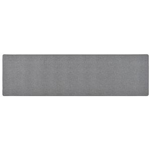 vidaXL Teppichl&auml;ufer Dunkelgrau 50x200 cm