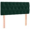 vidaXL Boxspringbett mit Matratze Dunkelgr&uuml;n 120x200 cm Samt
