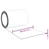 vidaXL T&uuml;rvorhang Rot 300x2,6 mm 25 m PVC