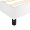 vidaXL Boxspringbett mit Matratze Wei&szlig; 120x200 cm Kunstleder