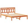 vidaXL Bettrahmen Braun 120 x 200 cm Massives Kiefernholz