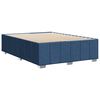 vidaXL Bettgestell ohne Matratze Blau 140x190 cm Stoff