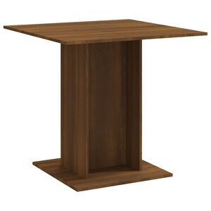 vidaXL Esstisch Braun Eichen-Optik 80x80x75 cm Holzwerkstoff