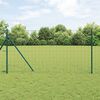vidaXL Zaun mit Pfosten Gr&uuml;n 1 x 10 m Stahl