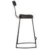 vidaXL Barhocker 2 Stk. Schwarz 49x43x88 cm Mango Massivholz