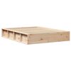 vidaXL Bettrahmen Braun 140 x 190 cm Massives Kiefernholz