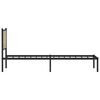 vidaXL Metallbett ohne Matratze Sonoma-Eiche 100x200 cm