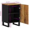 vidaXL Badschrank 38x33x58 cm Massivholz Mango