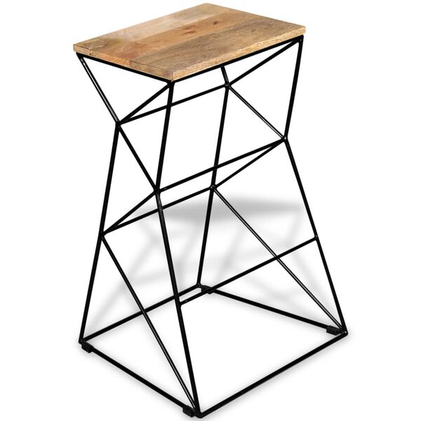vidaXL Barhocker Mangoholz Massiv