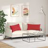 vidaXL Sofakissen 2 pcs Rot 80 x 40 cm Stoff