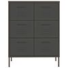 vidaXL Schubladenschrank Anthrazit 80x35x101,5 cm Stahl