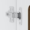 vidaXL K&uuml;chen-H&auml;ngeschrank mit Glast&uuml;r Kalmar Braun Eichen-Optik