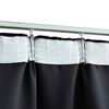 vidaXL Verdunkelungsvorh&auml;nge mit Haken 2 Stk. Schwarz 140x245cm