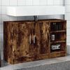 vidaXL Waschbeckenunterschrank R&auml;uchereiche 90x29x55 cm Holzwerkstoff