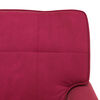 vidaXL Lounge-Liege mit Kissen Weinrot 91 x 157 x 91 cm Samt